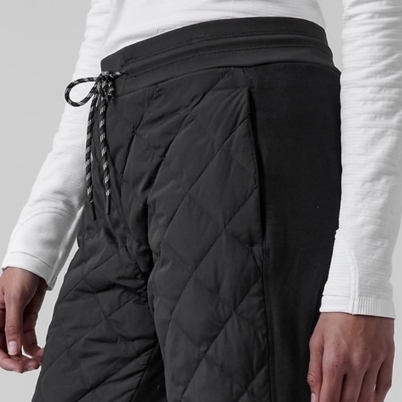 NWT Athleta Apres Ski Down Jogger || Black - Picture 6 of 8